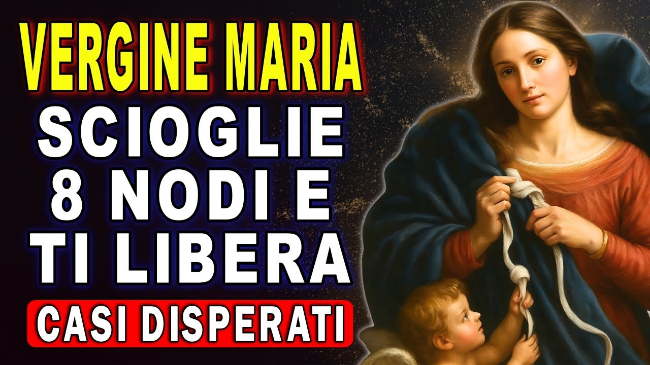 💗VERGINE MARIA SCIOGLIE 8 NODI 🙏 PREGHIERA MIRACOLOSA PER CASI DISPERATI