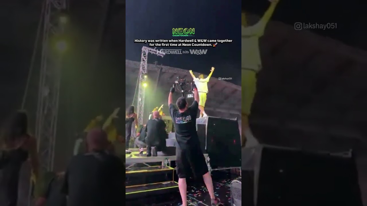 Hardwell × W&W LIVE at NEON Countdown 2025 🔥 Backstage Intro | Big Room Never Dies 🤯