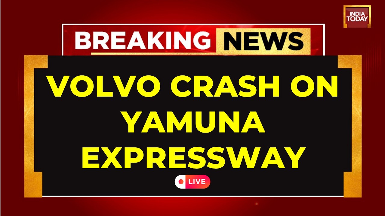 Yamuna Expressway Accident: Volvo Bus Rams Into Trailer | Mathura Road Accident | India Today LIVE