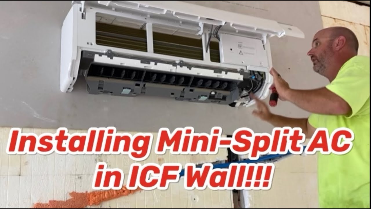 Installing Senville Mini-Split on an ICF Wall!!!