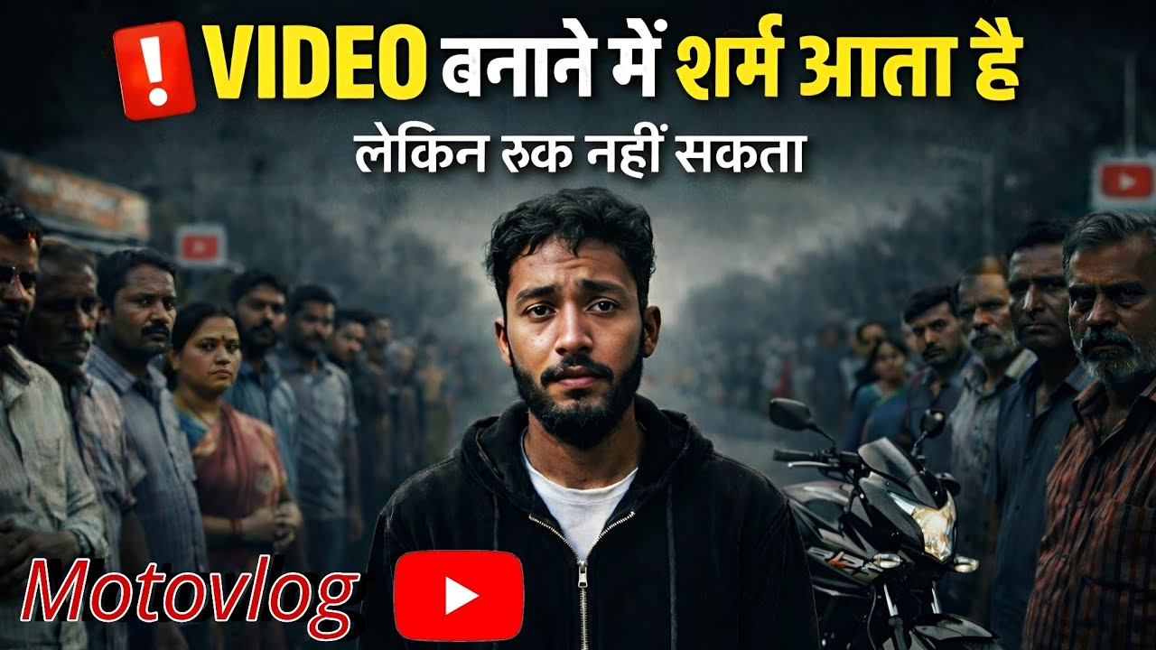 VIDEO बनाने में शर्म आती है? || My Motovlog Reality 😭 || My First Motovlog || Log Kya Kahenge?