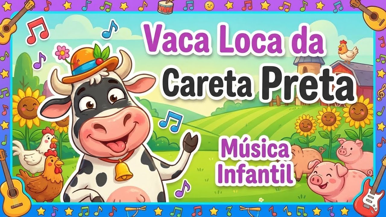 Vaca Loca da Careta Preta     #músicainfantil  #crianças