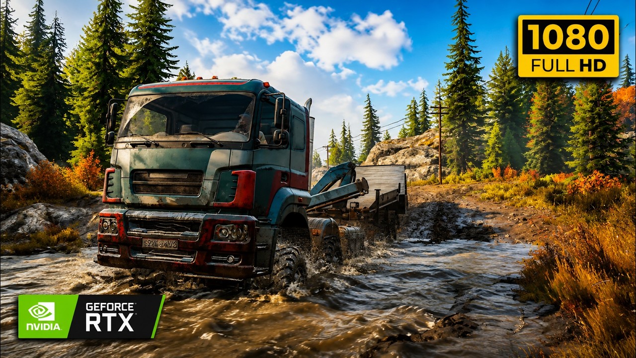 SnowRunner - Extreme Mud Recovery with Heavy Tow Truck! | 1080p RTX Gameplay
