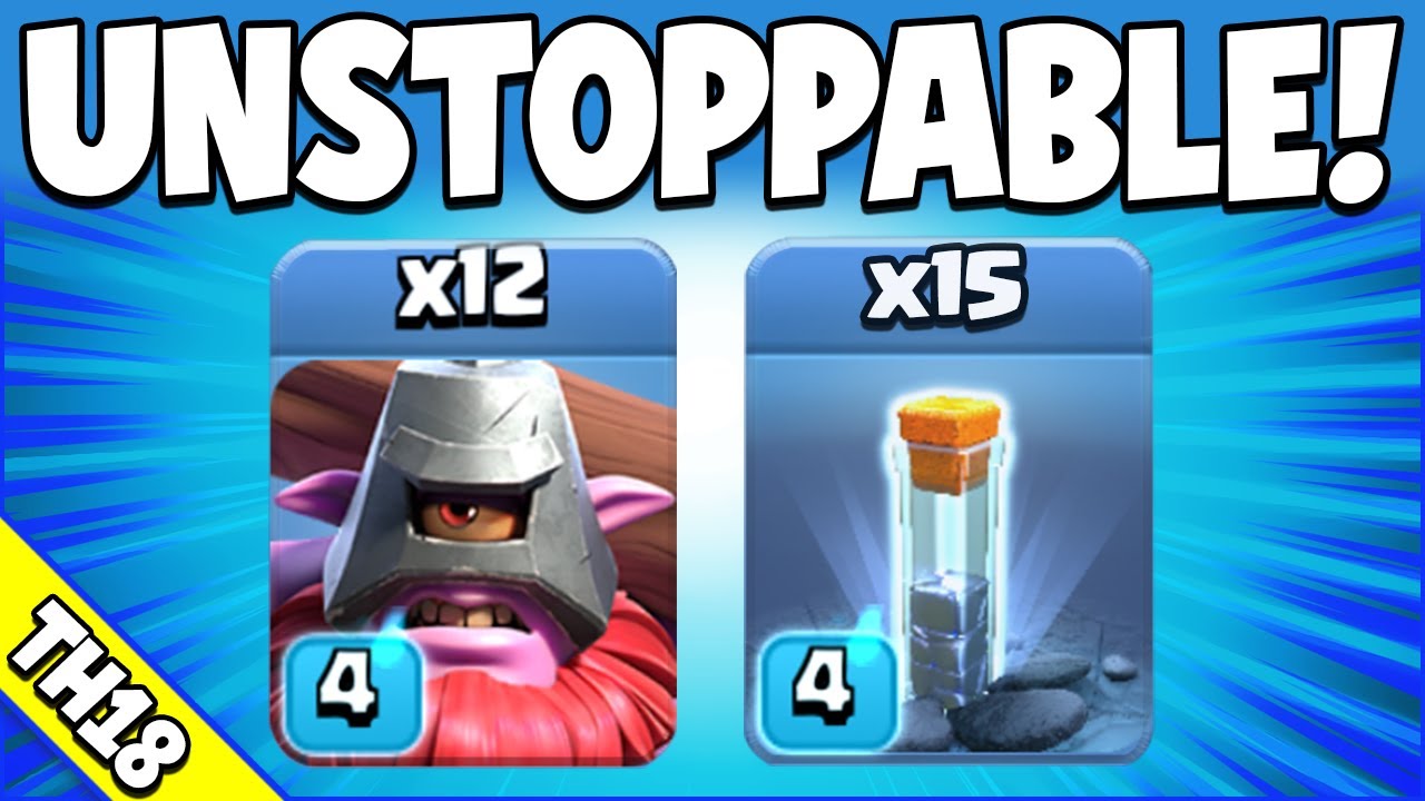 Mass Throwers + Totem Spells are UNSTOPPABLE! Easy & Best TH18 Attack Strategy (Clash of Clans)