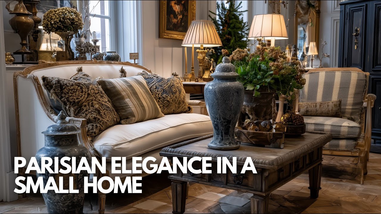 Parisian Elegance in a Small Home: Cozy Yet Sophisticated French Living Ideas