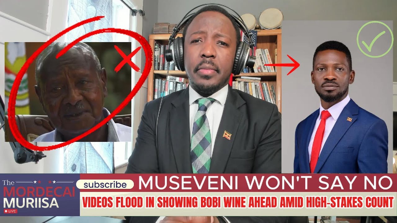 Museveni Won't Say No: Videos Flood In Showing Bobi Wine Ahead Amid High-Stakes Count.
