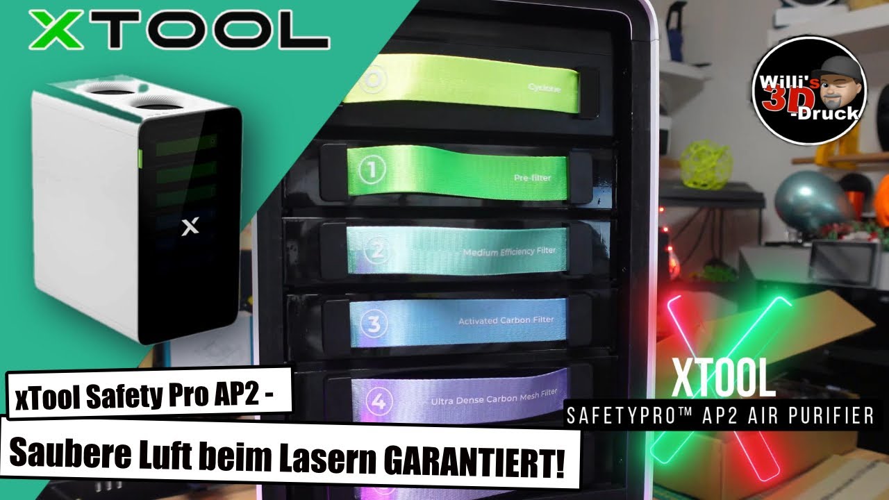 xTool Safety Pro AP2 - Saubere Luft beim Lasern GARANTIERT!