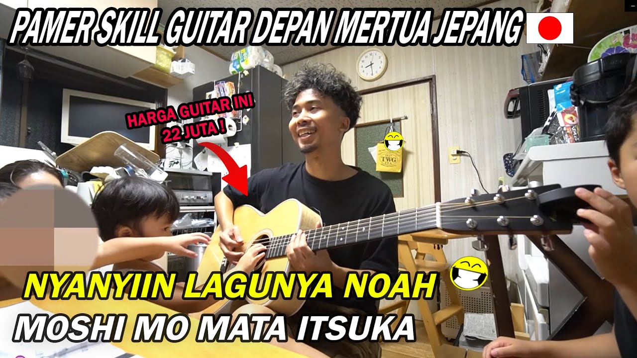 NYANYI MOSHIMO MATA ITSUKA DEPAN MERTUA JEPANG ! AUTO KAGUM TAKJUB ! MENANTU IDAMAN !