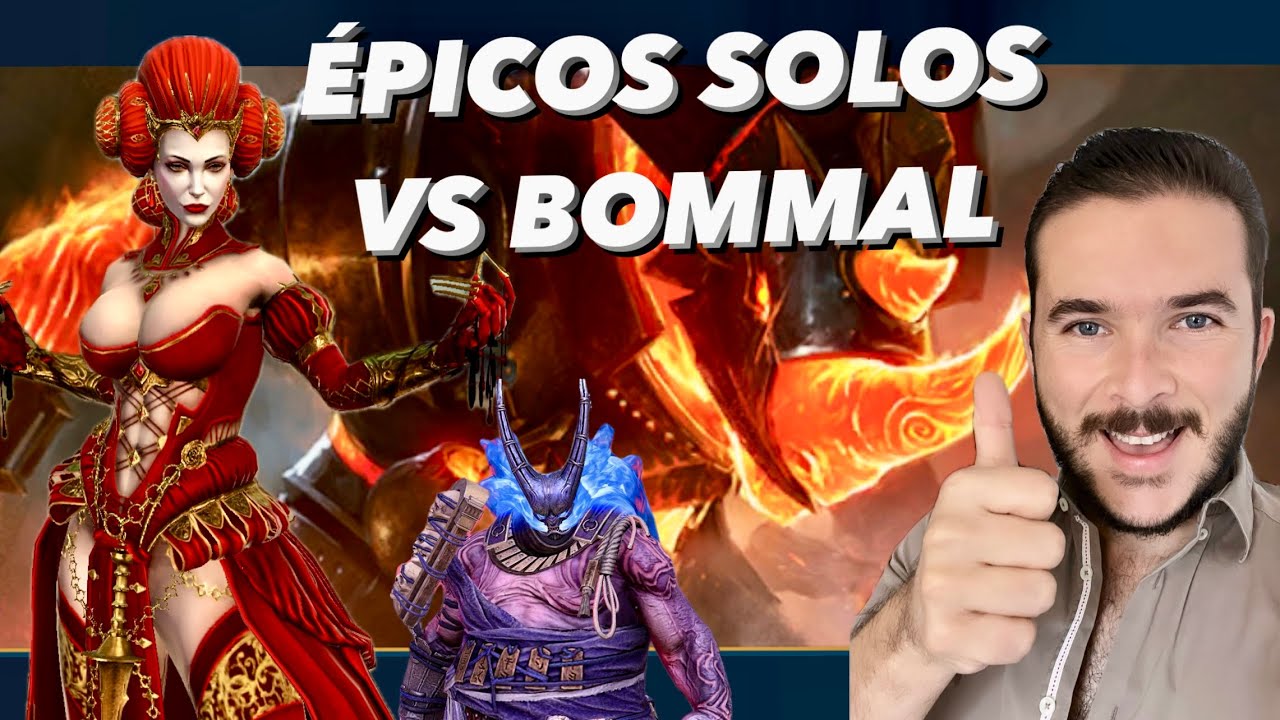 Campeones ÉPICOS SOLOS vs BOMMAL DIFÍCIL (Lady Annabelle, Burangiri) - RAID: Shadow Legends