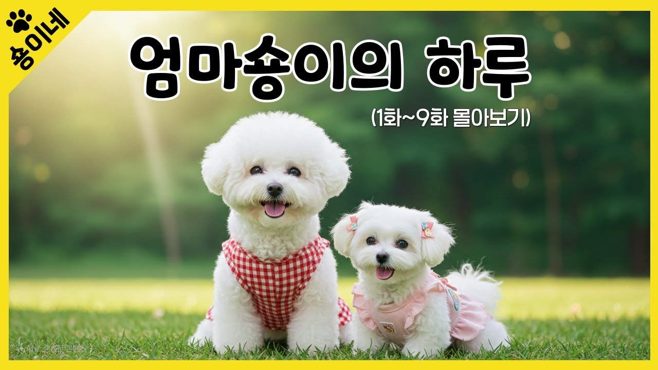 엄마숑이의 하루 풀버전 🐶✨ (1화~9화 몰아보기)