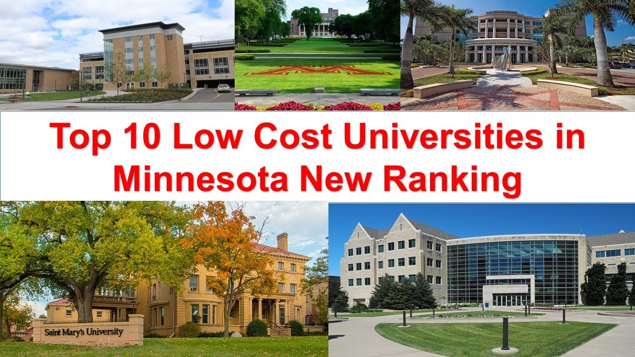 Top 10 LOW COST UNIVERSITIES IN MINNESOTA New Ranking