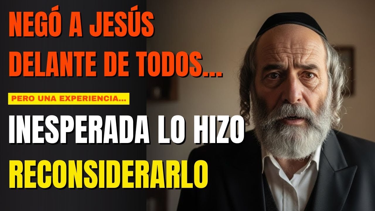 Judeu Ortodoxo niega a Jesús en público… pero una experiencia lo obliga a reconsiderarlo