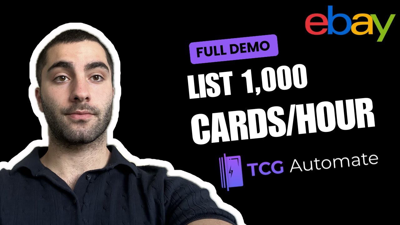 Начало работы с TCG Automate | Полная демонстрация для начинающих | БЫСТРОЕ размещение карт на Ebay