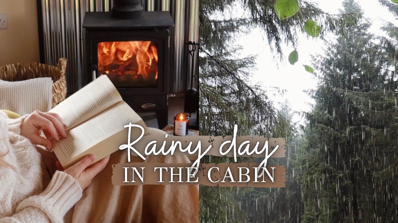 Rainy READ WITH ME in the cabin 🌧🪵 1hr Emotional piano & rain sounds, cosy reading playlist