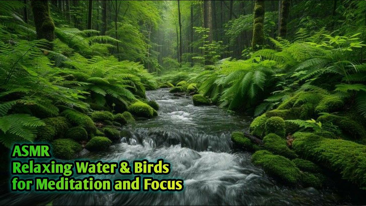 Forest Stream Ambience | Relaxing Water & Birds ASMR for Meditation and Focus