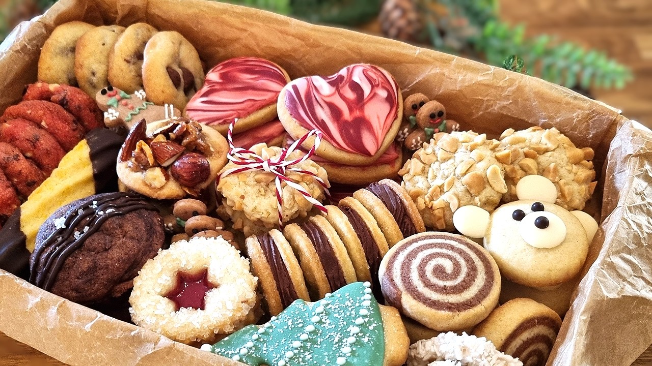 ONE Dough, 14 AMAZING Christmas Cookies🌲Easy Holiday Cookie Recipe