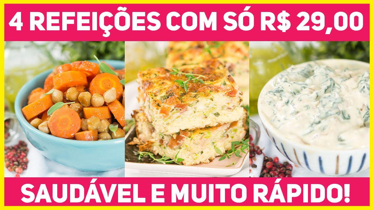 ALMOÇO COMPLETO POR MENOS DE 30 REAIS! Omelete de Forno + Acompanhamentos | Receitas de Minuto 524