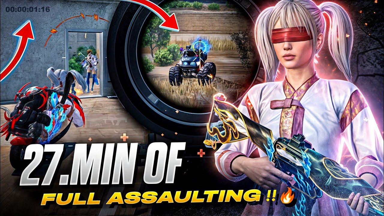 When 27 Min. of *ASSAULTING Turns Into Chaos! | BGMI 🔱