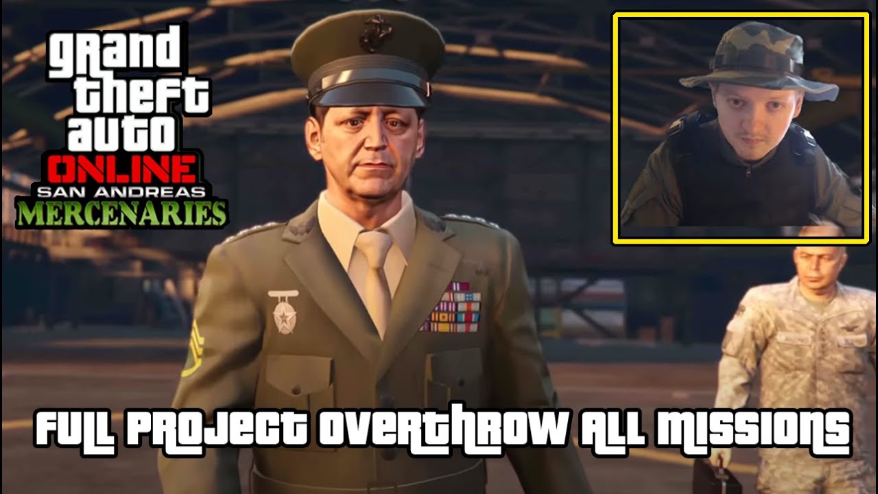 GTA Online New Mercenaries DLC Story Project Overthrow  Full Story On Hard Solo
