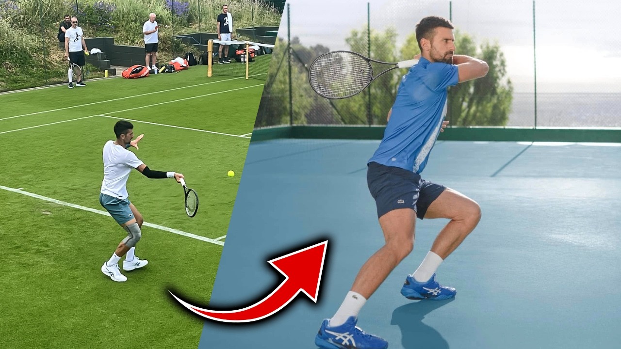 Master Novak Djokovic's Forehand Footwork Technique