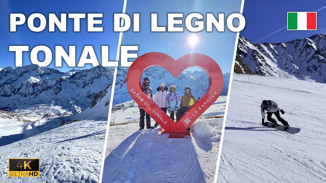 PASSO DEL TONALE & PONTE DI LEGNO 🇮🇹 | Sjezdovky a slunce v Italských Alpách | 2024