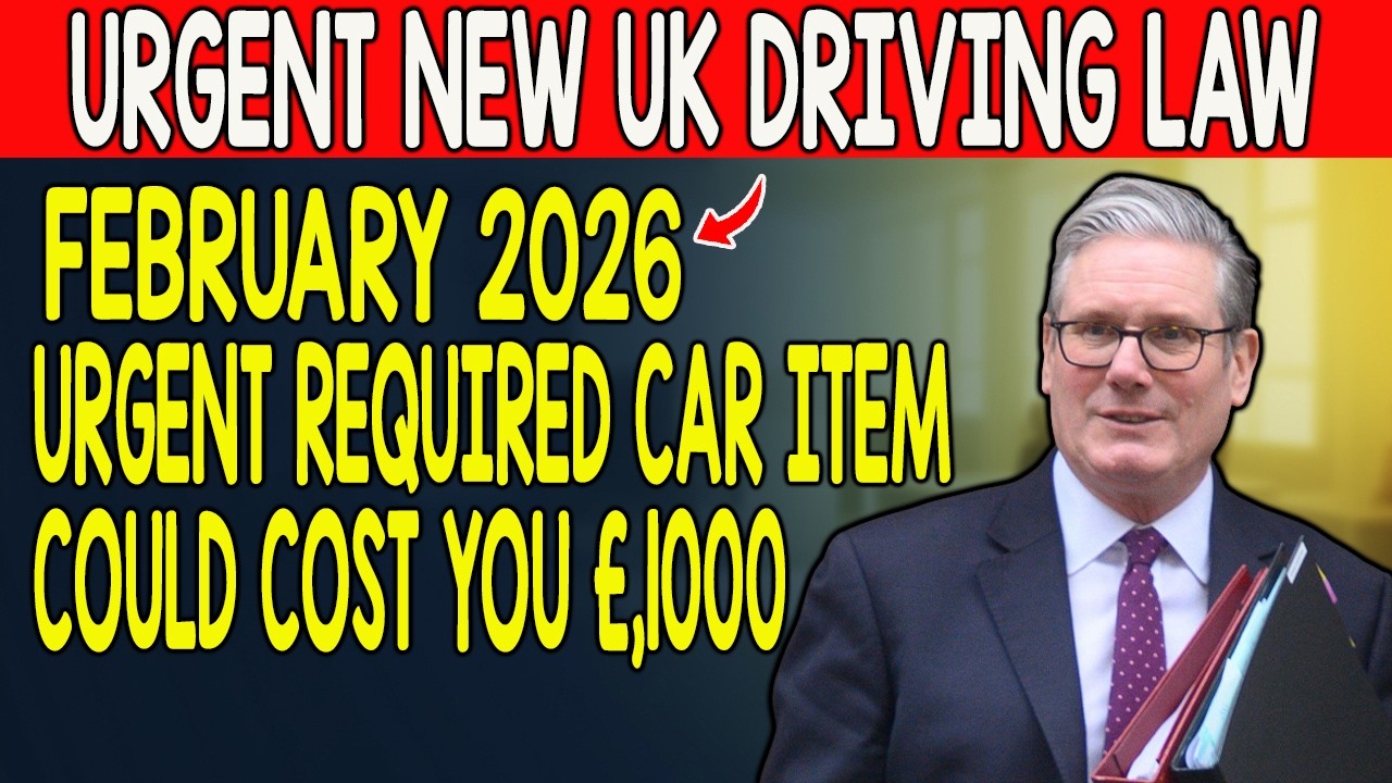 Urgent February 2026 UK Driving Law Update &ndash; Missing This Car Item Could Cost You &pound;1,000 🚗⚠️
