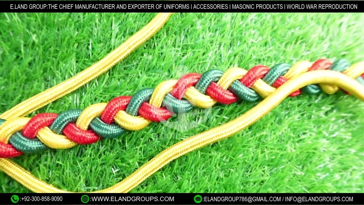 Fourrag&egrave;re | Military, Army Service Aiguillettes, Army Fourragere Lanyard