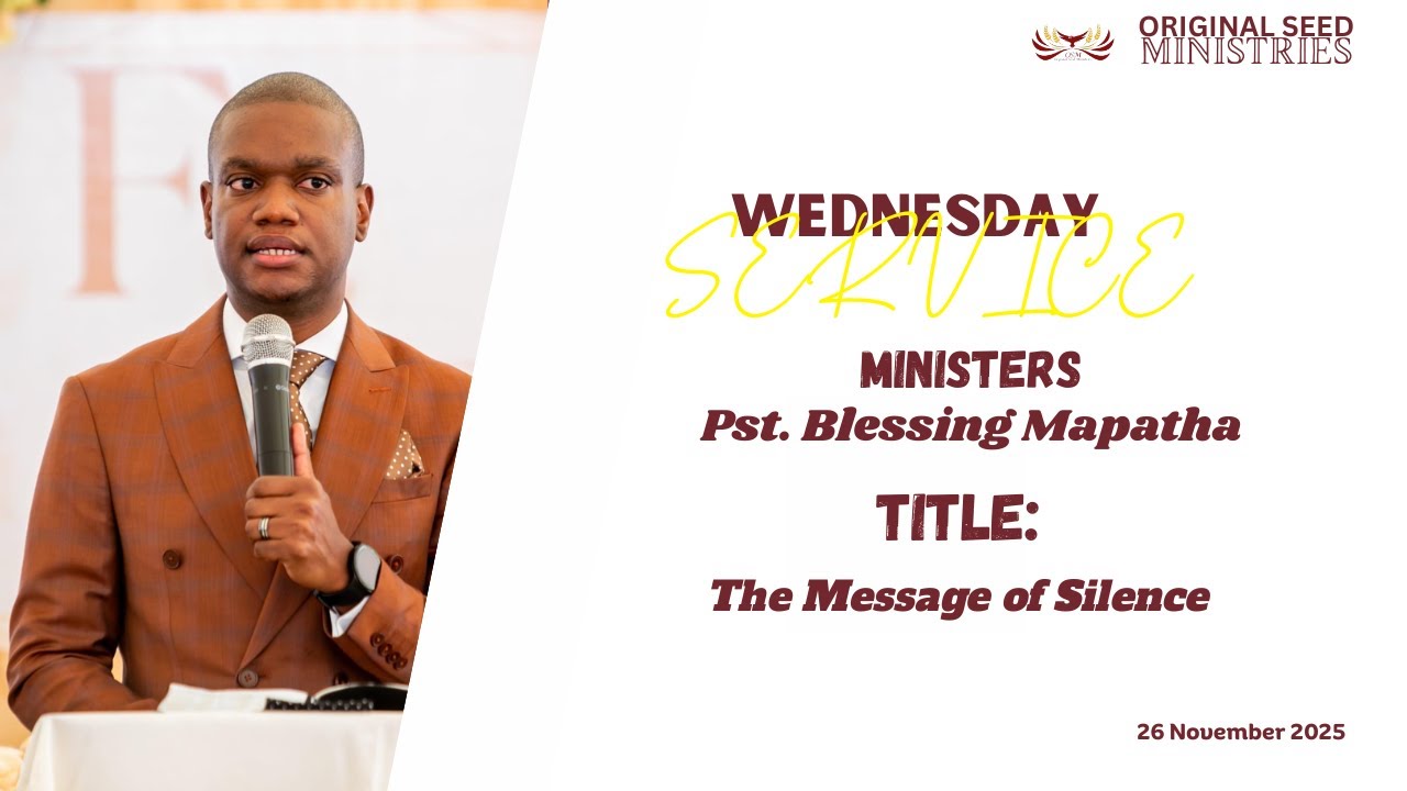 2025-1126PM - The Message Of Silence - Pastor Blessing Mapatha