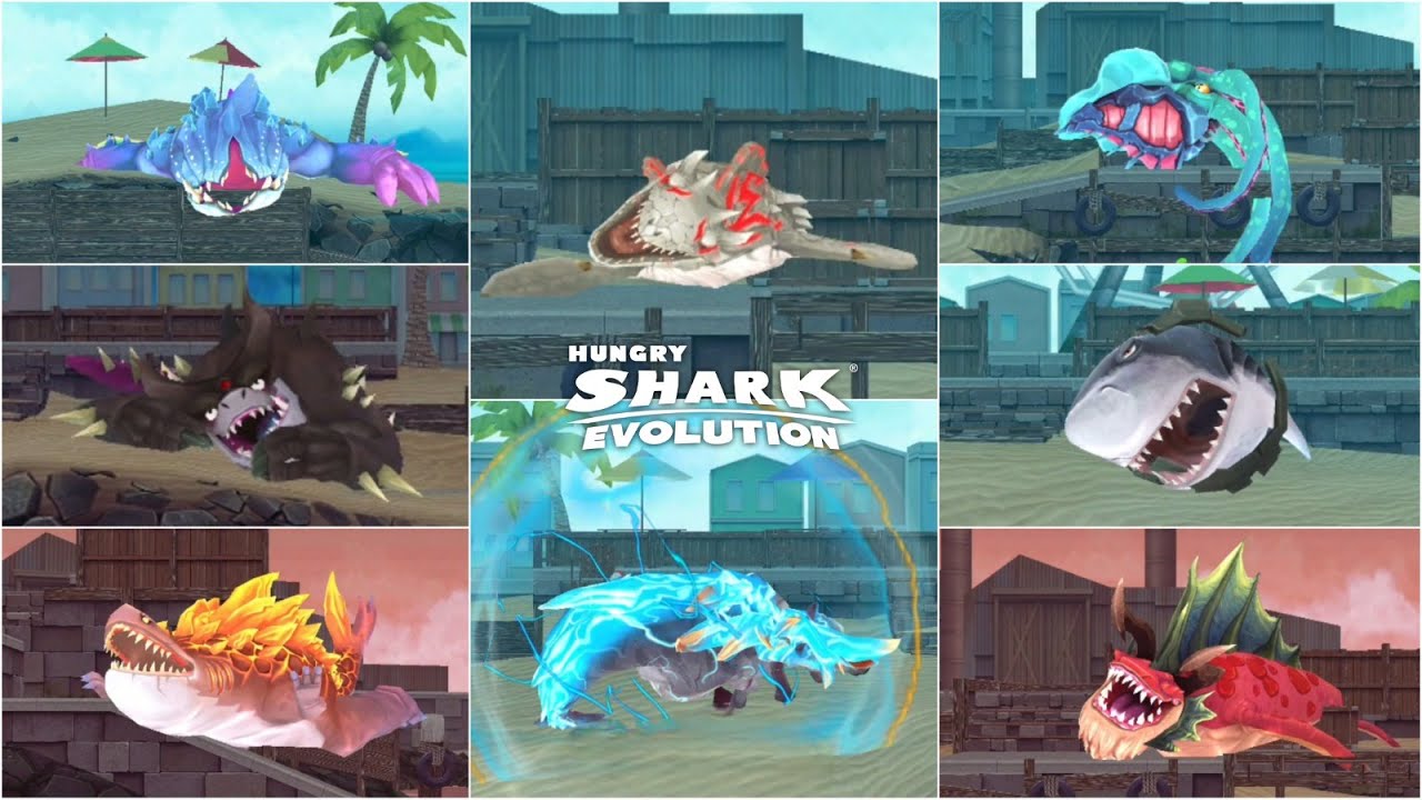 Hungry Shark Evolution - ALL ISLAND DEATH (NEW 2024 HOWRSEA UPDATE)