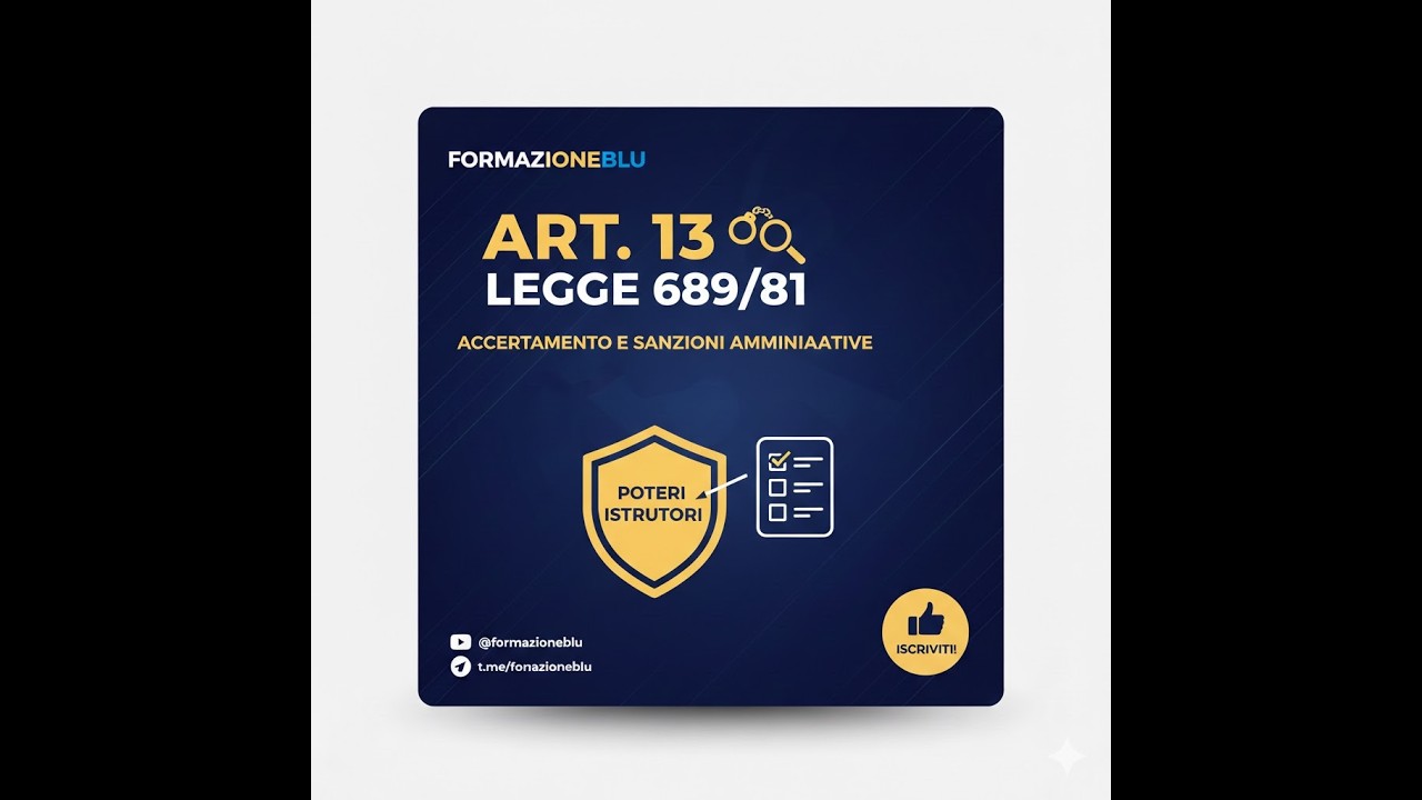 ART 13 LEGGE 689.81