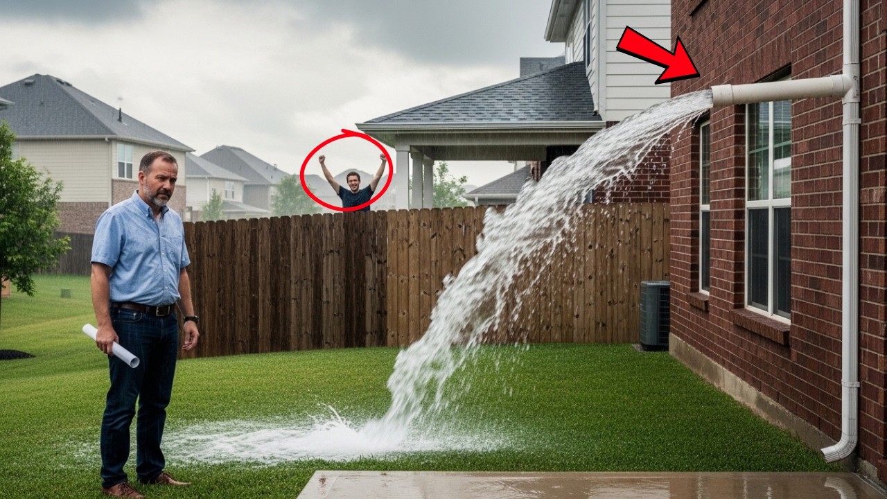 They Kept Sending Their Floodwater Into My Yard   So I Sent It Right Back