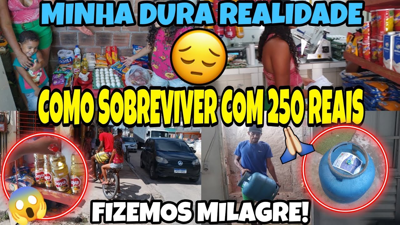 FIZ MILAGRE 🙏 COMO SOBREVIVER COM 250 REAIS😥 COMPRAS DO MÊS PARA 4 PESSOAS 🙏#vlog #mae #comprasdomes