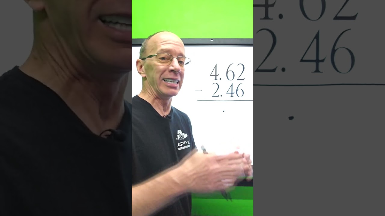 Subtracting Decimals  #maths #education