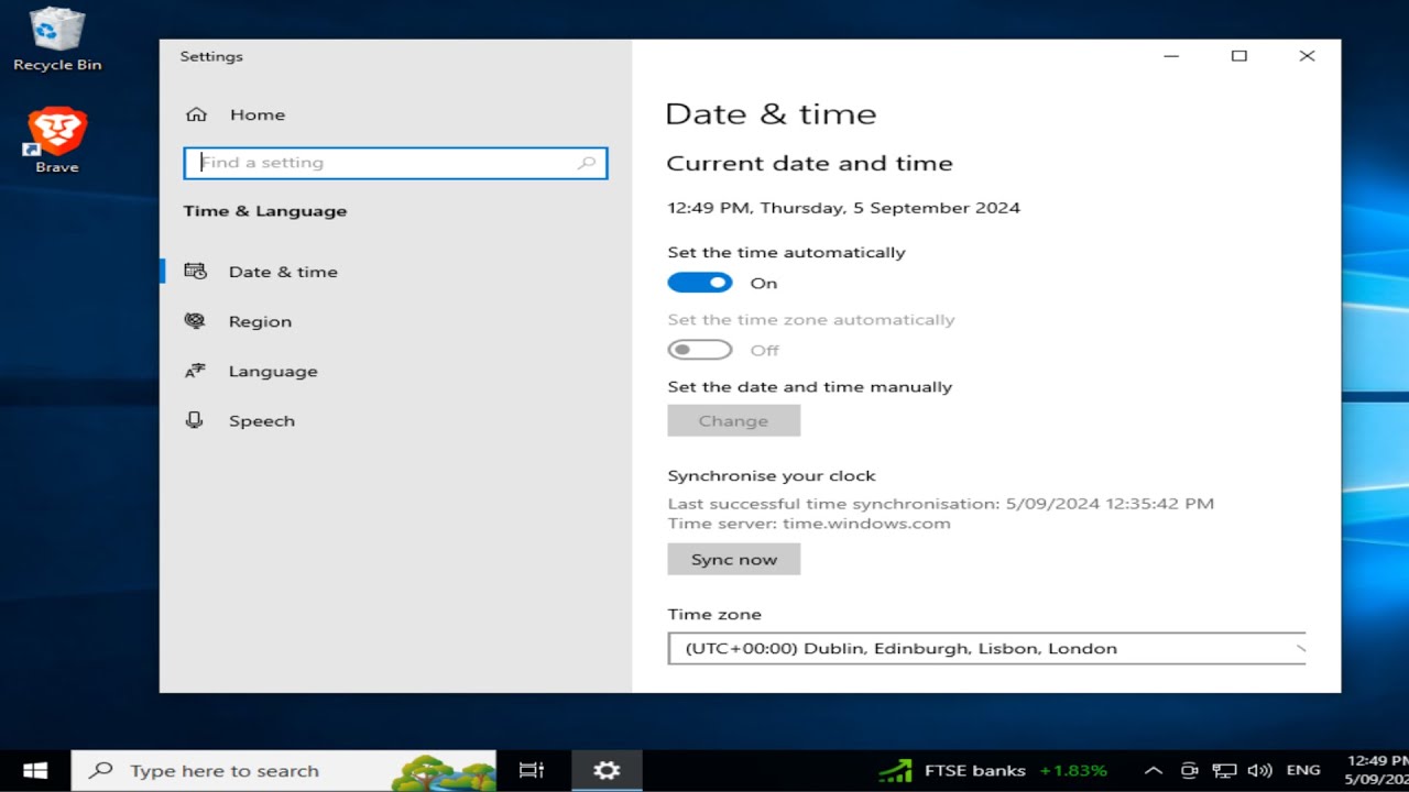 How To Sync Computer With Internet Time in Windows 10