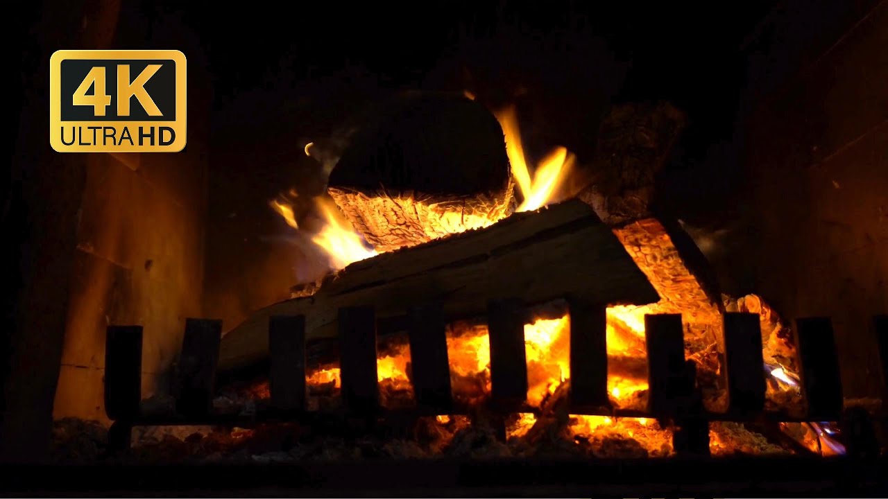 8 Hours Cozy Fireplace 🔥 Perfect Background for Cafe, Office & Home