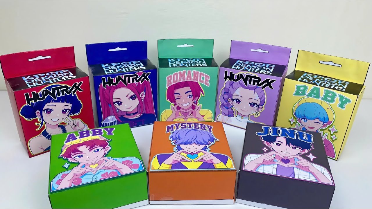 👩‍🎨 Paper DIY ASMR🎬 Unboxing Kpop Demon Hunter Blind Box | Hubtrix, SajaBoy Items