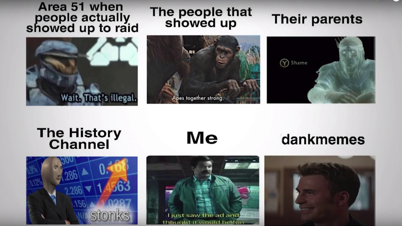 Area 51 memes for the raid