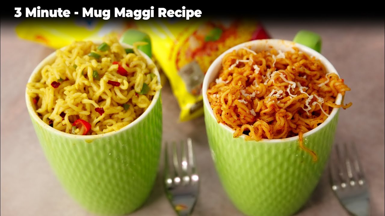 Mug Maggi Recipe - Microwave Peri Peri Maggie , Garlic Pepper Maggy in 3 Minutes - CookingShooking