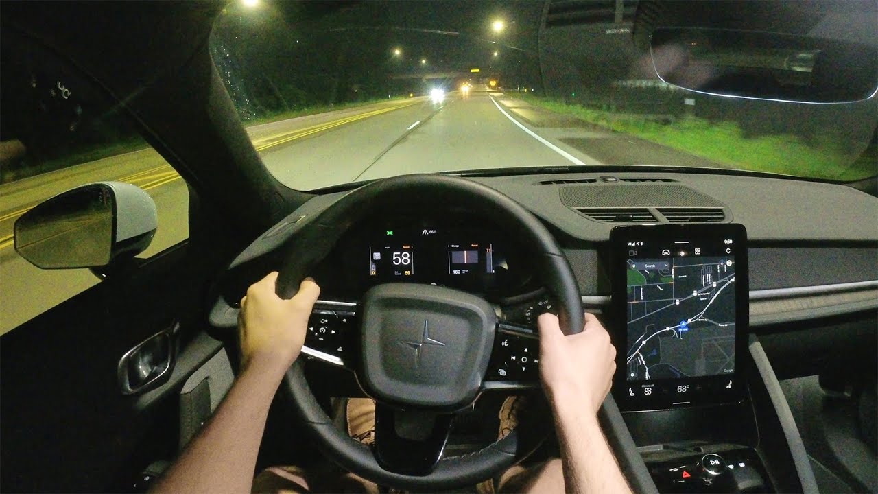 2021 Polestar 2 - POV Night Drive (Binaural Audio)