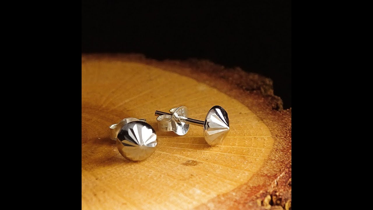 New Men's Stud Earrings in 925k Sterling Silver | JFM