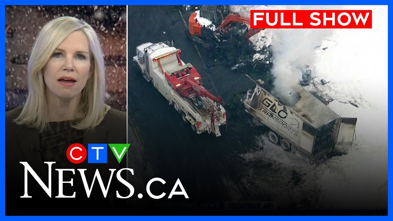 Crashes close stretch of Hwy. 401 | CTV News Ottawa at Six for Tuesday, January 27, 2026