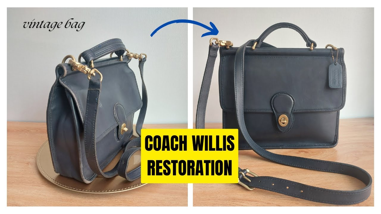 Vintage Coach Willis BEFORE & AFTER - 90's Bag Restoration