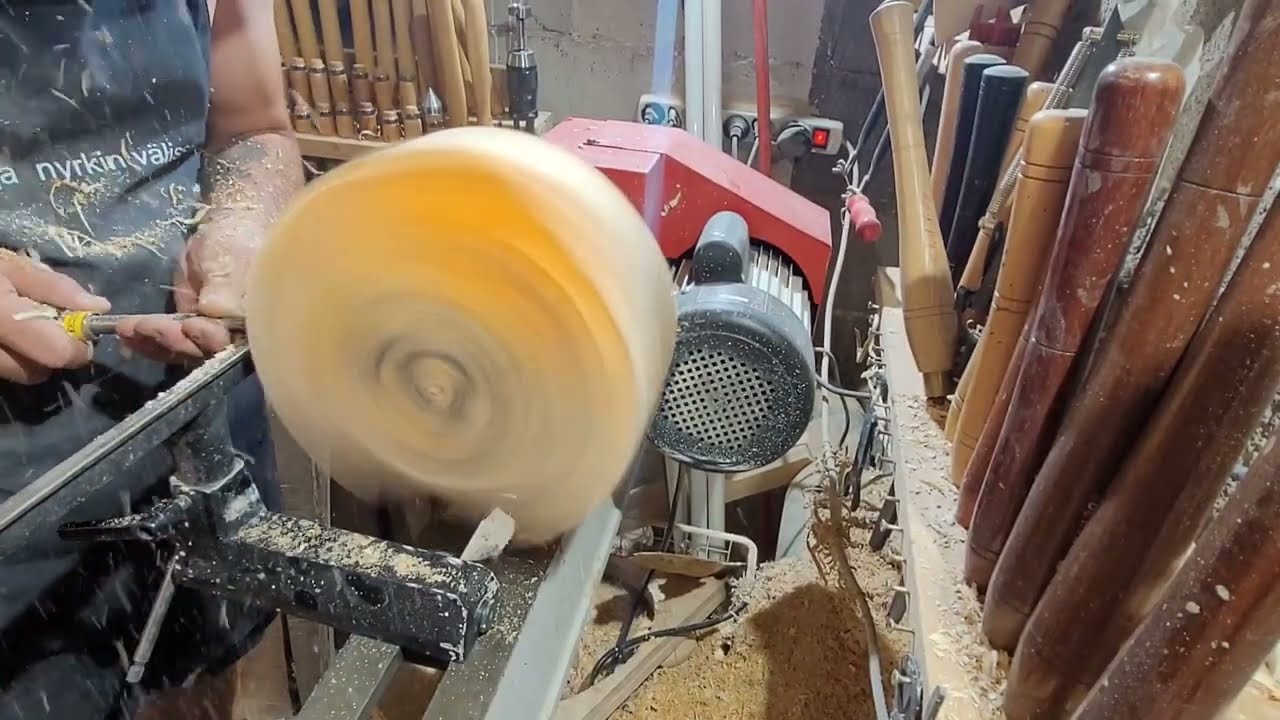 woodturning cherrywood bowl @woodturning.m.c