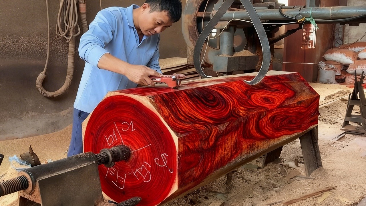 Sustainable Woodturning Project: Transforming Redwood Logs into Works of Art