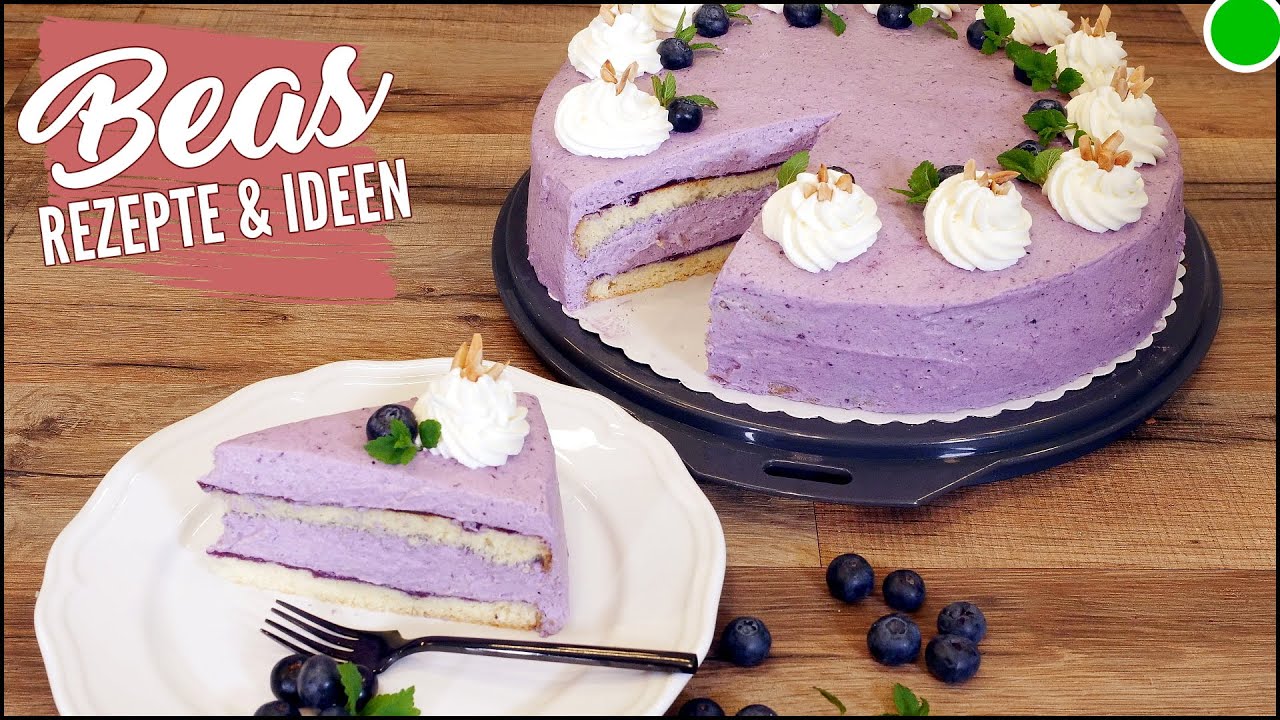 Heidelbeertorte Rezept ✔️ Wunderschöne Sommertorte