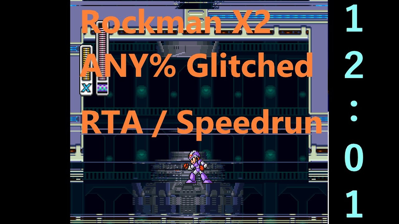 ロックマンX2 Mega Man X2 | any% glitched RTA in 12:01