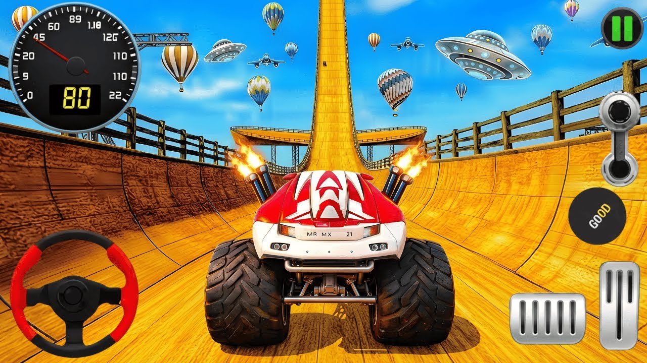 Monster Truck Mega Ramp Impossible Driver 🤯 Crazy Crashes | Android Gameplay #5
