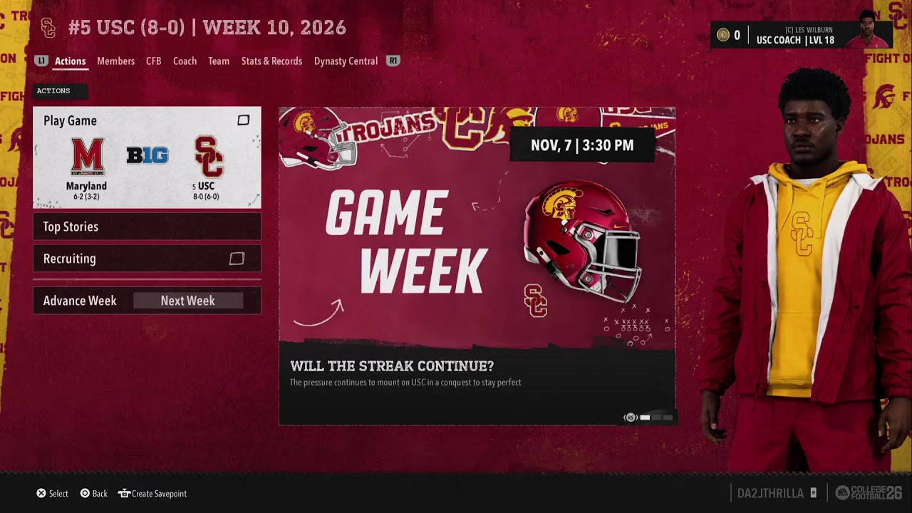 {LIVE}USC ROAD 2 PLAYOFFS SEASON 2|EA SPORTS COLLEGE FOOTBALL 26PS5