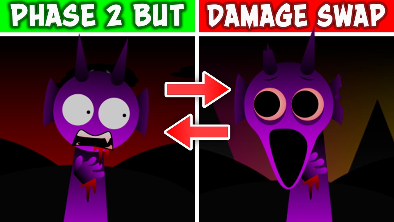 Sprunki Phase 2 But DAMAGE SWAPPED DOUBLE DATE
