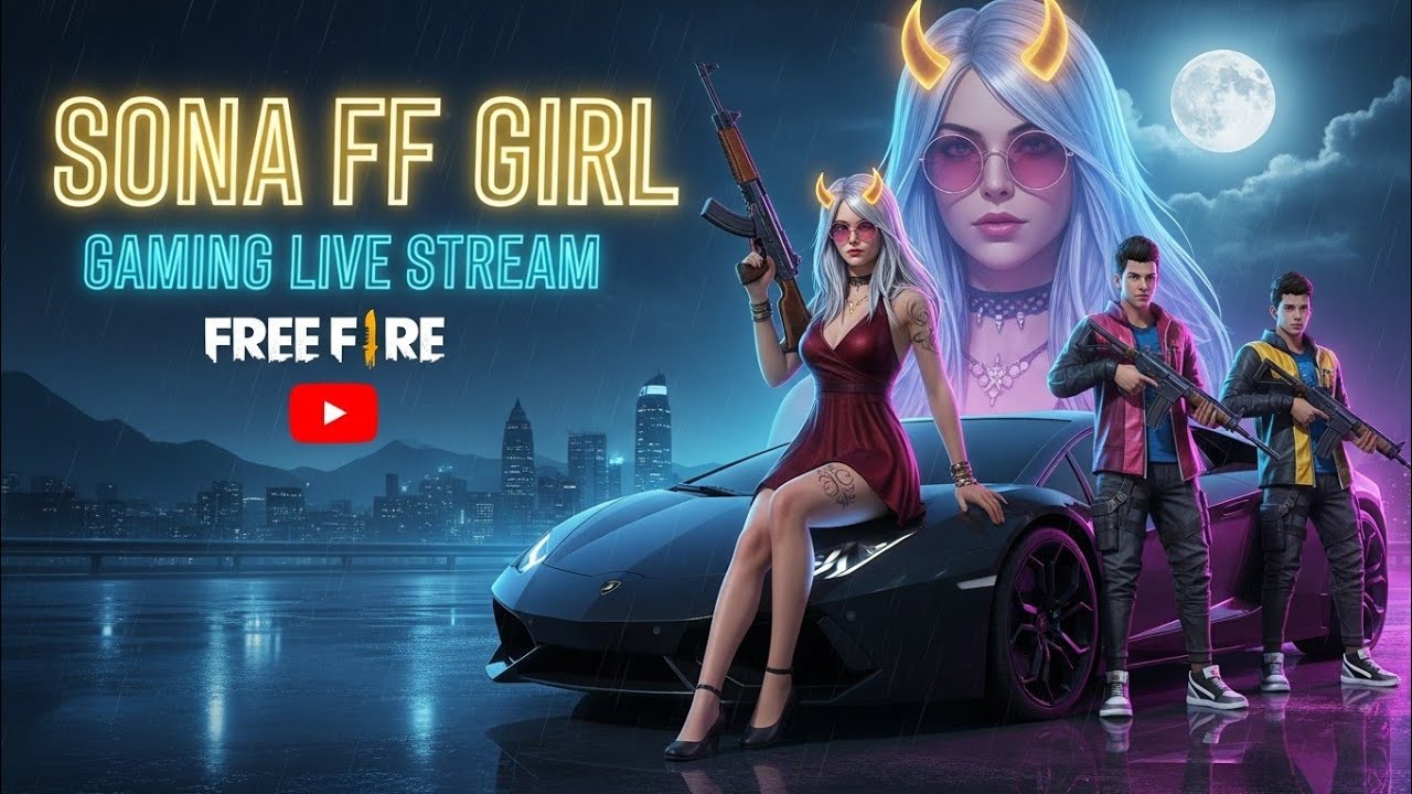 sona ff 🥳 girl Gaming live stream free fire 🔥 #freefire #live #gaming